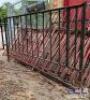 (6) - STEEL RAILING / FENCE PIECES