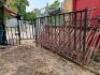 (6) - STEEL RAILING / FENCE PIECES - 3