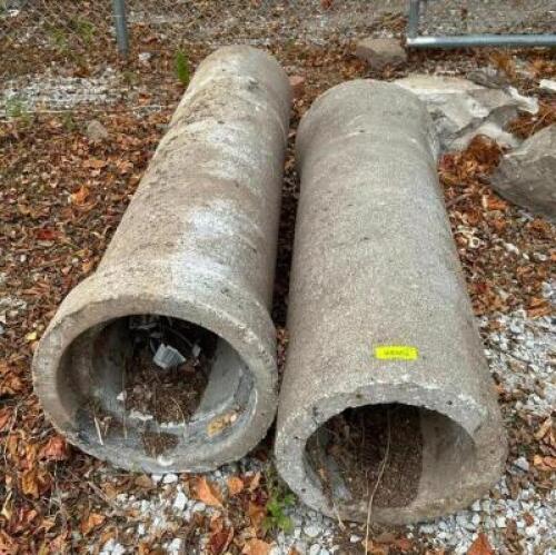 (2) - CEMENT PIPES