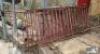 (6) - STEEL RAILING / FENCE PIECES