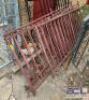 (6) - STEEL RAILING / FENCE PIECES - 2
