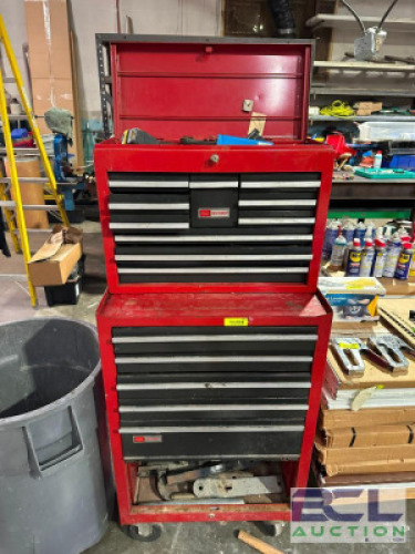 16 DRAWER TOOL CABINET WITH CONTENTS