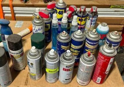 ASSORTED PAINT AND HARDWARE