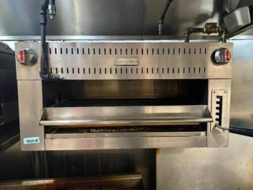 DESCRIPTION EMPURA WALL MOUNTED SALAMANDER BRAND / MODEL: EMPURA ADDITIONAL INFORMATION NATURAL GAS. CLEAN AND WELL MAINTAINED LOCATION KITCHEN QTY 1