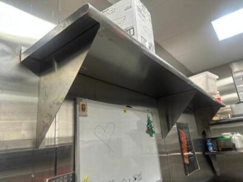 DESCRIPTION 10' X 18" STAINLESS WALL SHELF SIZE 10' X 18" LOCATION KITCHEN QTY 1