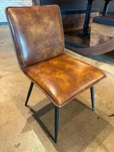 DESCRIPTION (4) TAN PLEATHER DINING CHAIRS BRAND / MODEL: DUHOME ADDITIONAL INFORMATION IN GOOD CONDITION. THIS LOT IS: SOLD BY THE PIECE LOCATION MAI
