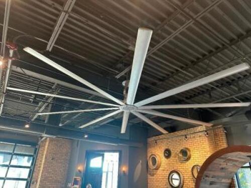 DESCRIPTION TEN BLADE " BIG ASS FAN " APPROX 16' DIAMETER. BRAND / MODEL: BIG ASS FAN ADDITIONAL INFORMATION 208 VOLT. RETAILS FOR $7500 LOCATION MAIN