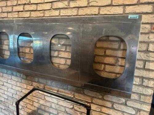 DESCRIPTION AIRCRAFT WINDOW FUSELAGE CUT AVIATION FURNITURE AIRLINE GIFT PLANE AVIATOR FURNITURE. RETAILS FOR $1500 LOCATION MAIN SEATING QTY 1