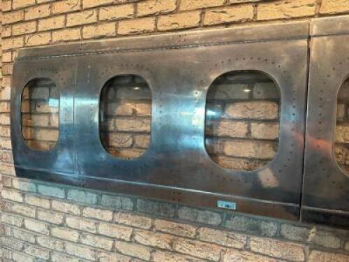 DESCRIPTION AIRCRAFT WINDOW FUSELAGE CUT AVIATION FURNITURE AIRLINE GIFT PLANE AVIATOR FURNITURE. RETAILS FOR $1500 LOCATION MAIN SEATING QTY 1