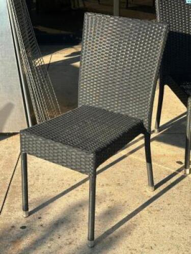 DESCRIPTION (4) - OUTDOOR PATIO DINING CHAIRS THIS LOT IS: SOLD BY THE PIECE LOCATION PATIO QTY 4