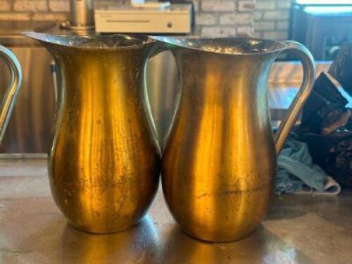 DESCRIPTION (2) - STAINLESS PITCHERS THIS LOT IS: SOLD BY THE PIECE LOCATION BAR QTY 2