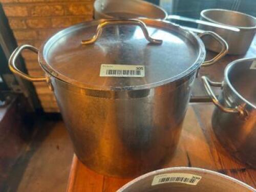 DESCRIPTION 15 QT STAINLESS STOCK POT W/ LID LOCATION MAIN SEATING QTY 1