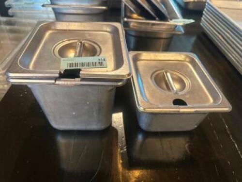 DESCRIPTION (3) ASSORTED 1/6TH AND 1/4TH STAINLESS INSERTS,. THIS LOT IS: ONE MONEY LOCATION BAR QTY 1