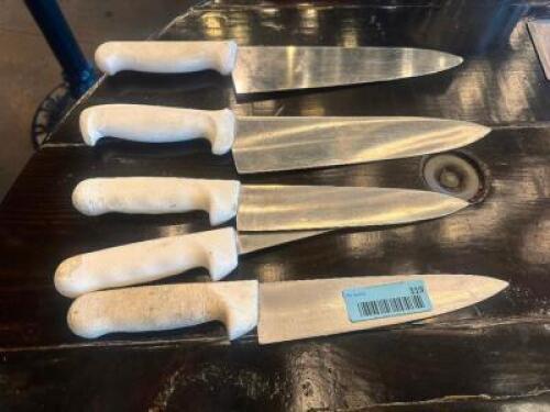 DESCRIPTION (5) PIECE KITCHEN KNIFE SET./ THIS LOT IS: SOLD BY THE PIECE LOCATION BAR QTY 5
