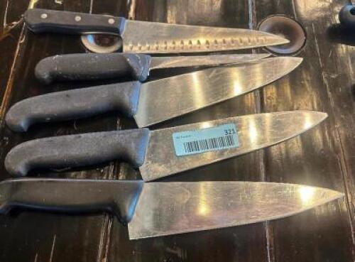 DESCRIPTION (5) PIECE KITCHEN KNIFE SET./ THIS LOT IS: SOLD BY THE PIECE LOCATION BAR QTY 5