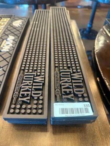 DESCRIPTION (9) WILD TURKEY BAR MATS THIS LOT IS: SOLD BY THE PIECE LOCATION BAR QTY 9