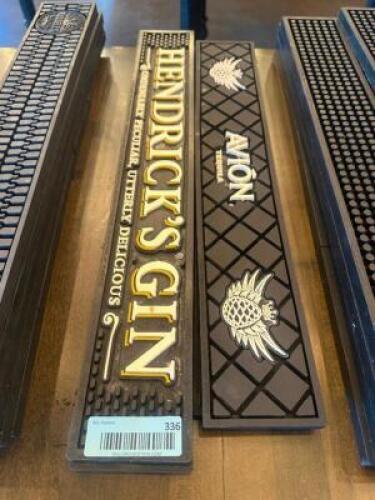 DESCRIPTION (4) ASSORTED BAR MATS. THIS LOT IS: SOLD BY THE PIECE LOCATION BAR QTY 4