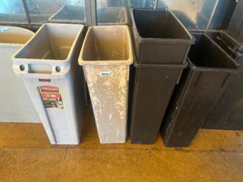 DESCRIPTION (5) 20 GALLON BAR SIDE TRASH CANS THIS LOT IS: SOLD BY THE PIECE LOCATION BAR QTY 5