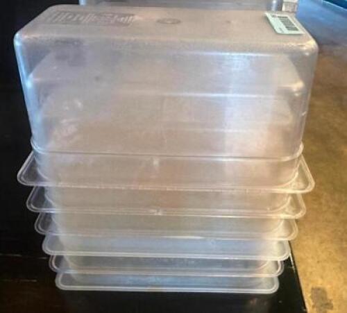 DESCRIPTION (6) 1/3 SIZE PLASTIC INSERTS. ADDITIONAL INFORMATION 6" DEEP THIS LOT IS: SOLD BY THE PIECE LOCATION BAR QTY 6