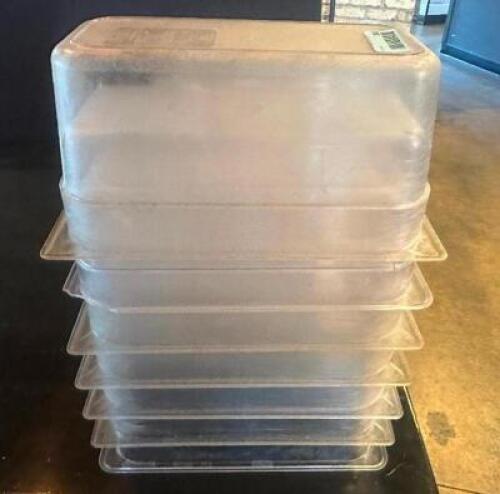 DESCRIPTION (6) 1/3 SIZE PLASTIC INSERTS. ADDITIONAL INFORMATION 6" DEEP THIS LOT IS: SOLD BY THE PIECE LOCATION BAR QTY 6