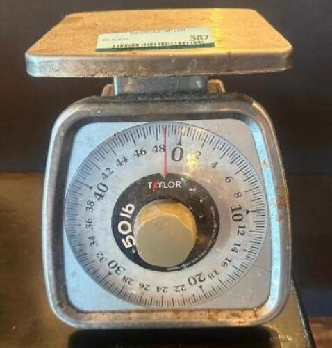 DESCRIPTION TAYLOR 50 LB. PORTION SCALE LOCATION MAIN SEATING QTY 1