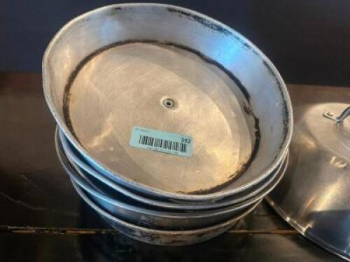 DESCRIPTION (5) 12" PLATE COVERS THIS LOT IS: SOLD BY THE PIECE LOCATION MAIN SEATING QTY 5