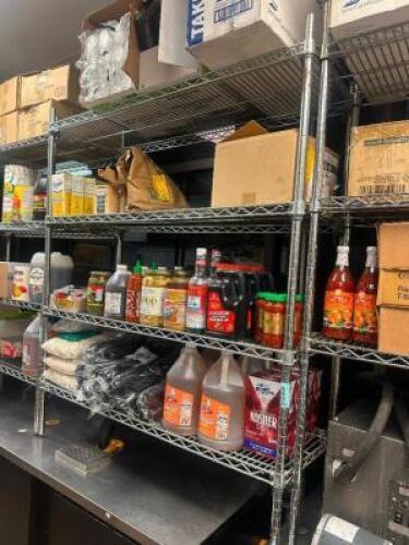 DESCRIPTION 48" X 14" THREE TIER WIRE RACK ADDITIONAL INFORMATION CONTENTS ARE NOT INCLUDED SIZE 48" X 14" X 5' LOCATION KITCHEN QTY 1