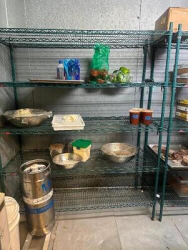 DESCRIPTION 60" X 24" FIVE TIER POLY COATED WIRE SHELF ADDITIONAL INFORMATION CONTENTS ARE NOT INCLUDED LOCATION KITCHEN QTY 1