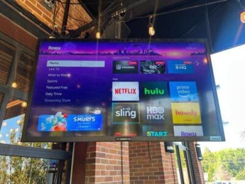 DESCRIPTION 55" SUNBRIGHT OUTDOOR FLAT SCREEN TV WITH MOUNT ADDITIONAL INFORMATION IN GOOD WORKING ORDER. RETAILS FOR $1700 NEW LOCATION PATIO QTY 1