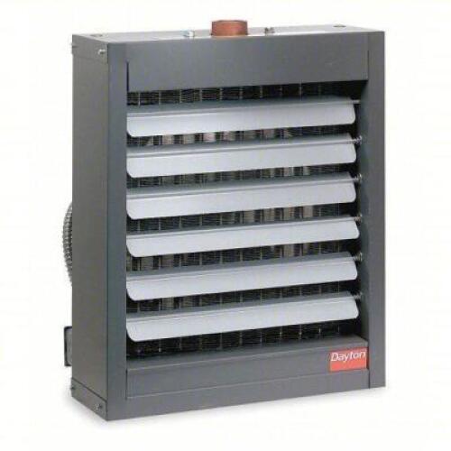 DESCRIPTION: (1) HYDRONIC WALL AND CEILING UNIT HEATERBRAND/MODEL: DAYTON #5YH19INFORMATION: STEAM/WATER, 87,100 BTUH OUTPUT @ 200 F WATERSIZE: 13" X 20 7/8" X 25 1/4"RETAIL$: $1766.61 EAQTY: 1