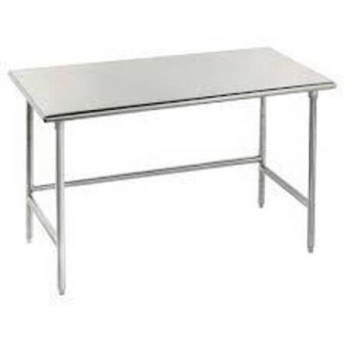 DESCRIPTION: (1) STAINLESS STEEL FLAT TOP WORK TABLE BRAND/MODEL: ADVANCE TABCO TSS-305 60 SIZE: 60" W 30" D 35-1/2 " H RETAIL$: $1172.25 EA QTY: 1