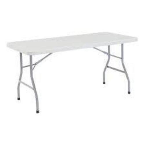 DESCRIPTION: (1) FOLDING TABLEBRAND/MODEL: NATIONAL PUBLIC SEATING #BT3060INFORMATION: GREYSIZE: 30" X 60" X 29 1/2"RETAIL$: $115.00 EAQTY: 1