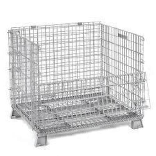 DESCRIPTION: (1) INDUSTRIAL FOLDING CONTAINERBRAND/MODEL: NASHVILLE WIRE #198642INFORMATION: WIRE, GALVANIZEDSIZE: 21"X 19-1/2"D X 30"WRETAIL$: $139.95 EACHQTY: 1