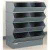 DESCRIPTION: (1) SECTIONAL STACKING BIN UNIT BRAND/MODEL: STACKBIN #45NH78 INFORMATION: STD, 8 COMPARTMENTS, GRAY, SLIGHTLY DENTED - MUST COME INSPECT