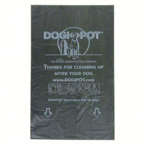 DESCRIPTION: (1) BOX OF (10) ROLLS OF PET WASTE BAGS BRAND/MODEL: DOGIPOT #9LDM5 INFORMATION: BLACK, CORED ROLL, HDPE SIZE: 8 OZ CAPACITY, 8" X 13" RE