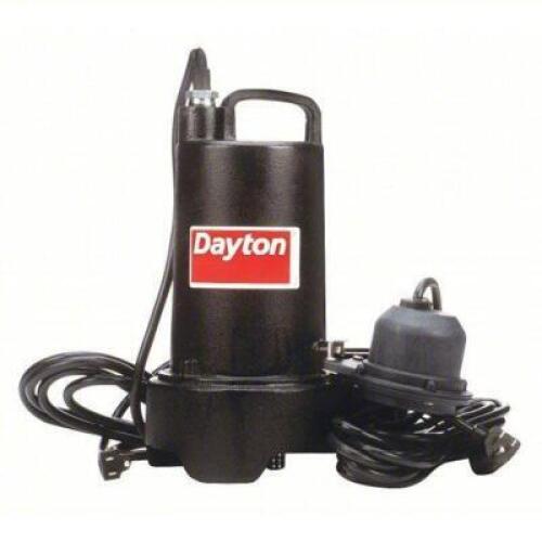 DESCRIPTION: (1) SUBMERSIBLE SUMP PUMP BRAND/MODEL: DAYTON #3BB79 INFORMATION: 1/2, DIAPHRAGM, 70 GPM FLOW RATE @ 10 FT. OF HEAD SIZE: 15' LONG CORD R