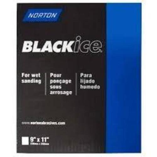 DESCRIPTION: (1) PACK OF WET SANDING PAPER BRAND/MODEL: NORTON BLACK ICE SIZE: 9" X 11" RETAIL$: $42.75 EA QTY: 1