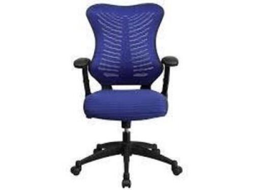 DESCRIPTION: (1) COMPUTER CHAIR BRAND/MODEL: FLASH FURNITURE #847254076302 INFORMATION: BLUE, MESH RETAIL$: $198.98 EA QTY: 1