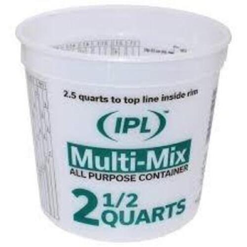 DESCRIPTION: (20) PAINT MIXING PAILS BRAND/MODEL: IPL INFORMATION: CLEAR, ALL PURPOSE SIZE: 2-1/2 QTS RETAIL$: $51.25 TOTAL QTY: 20