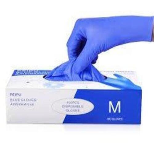 DESCRIPTION: (2) BOXES OF (100) NITRILE GLOVES BRAND/MODEL: POWERCOAT INFORMATION: BLUE SIZE: MEDIUM RETAIL$: $34.00 EA QTY: 2