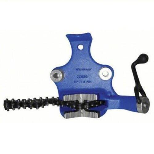 DESCRIPTION: (1) BENCH CHAIN VISE BRAND/MODEL: WESTWARD #22XR05 INFORMATION: 0.5 IN � 8 IN PIPE SIZE RANGE, 5 IN MAX HT, 5 IN MIN HT, METAL RETAIL$: $