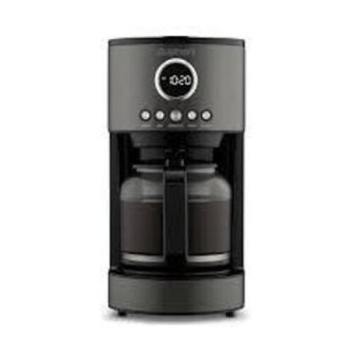 DESCRIPTION: (1) PROGRAMMABLE COFFEEMAKER BRAND/MODEL: CUISINART INFORMATION: BLACK SIZE: 12 CUP RETAIL$: $69.95 EA QTY: 1
