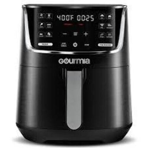 DESCRIPTION: (1) DIGITAL AIR FRYER BRAND/MODEL: GOURMIA INFORMATION: BLACK SIZE: 4 QT RETAIL$: $60.00 EA QTY: 1