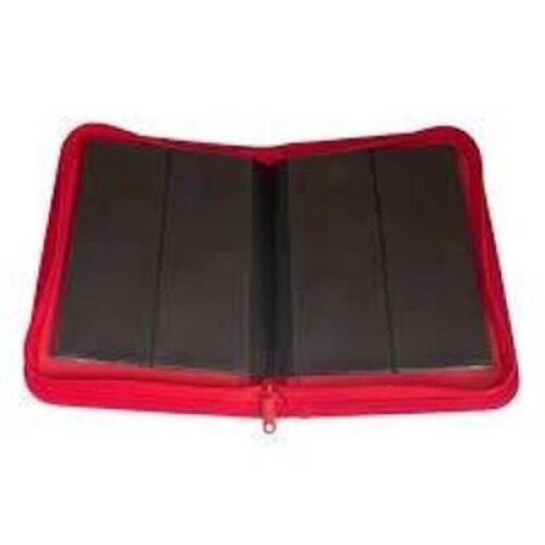 DESCRIPTION: (4) TRADING CARD ALBUMS INFORMATION: RED LEATHER, ZIPPER BOUND RETAIL$: $31.95 EA QTY: 4
