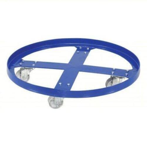 DESCRIPTION: (1) DRUM DOLLY BRAND/MODEL: PRODUCT NUMBER #45EC84 INFORMATION: BLUE, STEEL SIZE: 55 GAL DRUM RETAIL$: $168.03 EA QTY: 1
