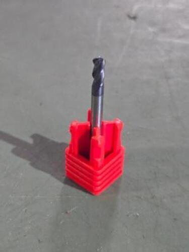 DESCRIPTION: (1) SOLID CARBIDE SQ. END MILL BRAND/MODEL: FULLERTON ZE3200D125017003MGT SIZE: 1/8" DIA 1/4" LOC RETAIL$: 174.5 QTY: 1