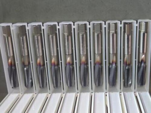 DESCRIPTION: (10) HSS SPIRAL FLUTE TAPS BRAND/MODEL: OSG V-TI-SFT SIZE: M10X1.0 RETAIL$: 525.9 QTY: 10