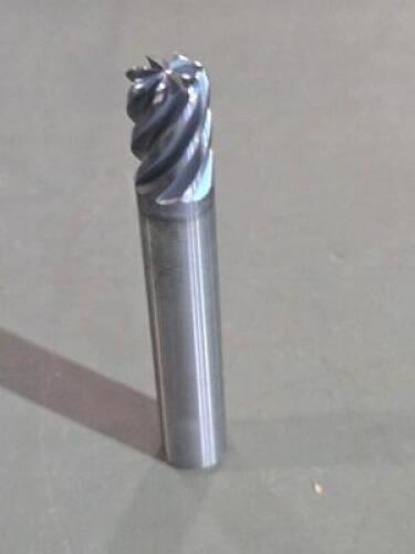 DESCRIPTION: (2) SOLID CARBIDE CORNER RADIUS END MILL BRAND/MODEL: MA FORD 118354 SIZE: 3/8" DIA 1/2" LOC RETAIL$: 296.36 QTY: 2