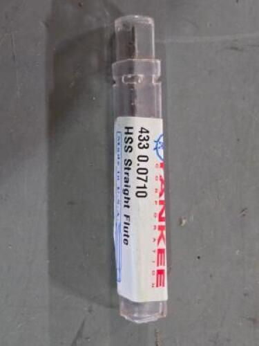 DESCRIPTION: (1) HSS CHUCKING REAMER BRAND/MODEL: YANKEE 433 0.0711 SIZE: 0.0710" RETAIL$: 31 QTY: 1