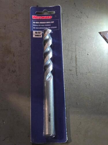 DESCRIPTION: (25) JOBBER DRILL BITS BRAND/MODEL: WESTWARD 38MX14 SIZE: 15/32" dia RETAIL$: 561.75 QTY: 25